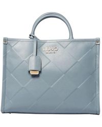 Liu Jo - Blaue Stepp-Tote-Tasche - Lyst