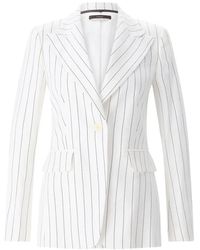 Windsor. - Jassen ,Wit ,Linnen Linnen Stretch Blazer - Lyst