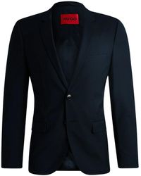 BOSS - Slim fit giacca in misto lana - Lyst