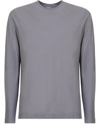 Zanone - Graues ice cotton t-shirt - Lyst