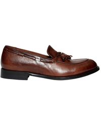 Sturlini - Braune leder loafer schuhe - Lyst