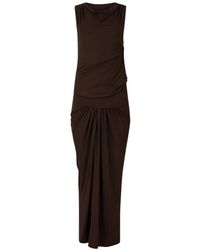 Entire studios - Kleedjes ,Bruin ,Drape Jurk - Lyst