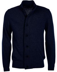 Barbour - Essential Elbow-Patch Cardigan - Lyst
