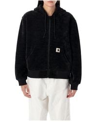 Carhartt - Hoodies & Sweatvesten ,Zwart ,Polyester Omkeerbaar Active Sweat Jacket - Lyst