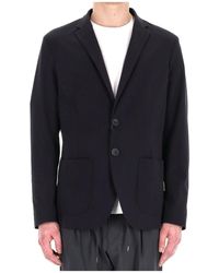 Herno - Jassen ,Blauw ,Nylon Blauw Lichtgewicht Nylon Jas - Lyst
