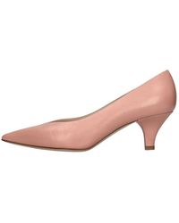Casadei - Schoenen ,Roze ,Leer Leren Pumps Met Merklogo Zool - Lyst