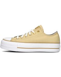 Converse - Schoenen ,Geel ,Gele Hoge Sneakers Chuck Taylor All Star Lift Platform - Lyst