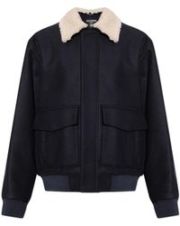 Balmain - Wollen Jas Met Afneembare Kraag - Lyst