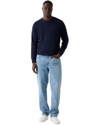Guess - Hoodies & Sweatvesten ,Blauw ,Sweatshirts - Lyst
