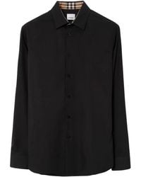 Burberry - Ekd Logo Cotton Shirt - Lyst