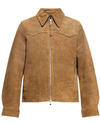 AllSaints - Dellcot Suede Jacket - Lyst