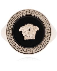 Versace - Accessoires ,Grijs ,Messing Ring - Lyst