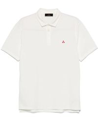 Peuterey - Tops ,Wit ,Katoen Witte Polo Shirt Met Logo Borduursel - Lyst