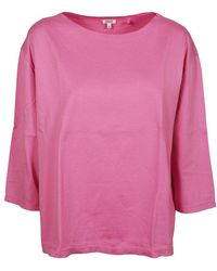Aspesi - Rosa Bootshalsausschnitt-Top - Lyst
