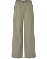 Samsøe & Samsøe - Broeken ,Groen ,Polyester Satova Broeken - Lyst