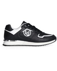 Liu Jo - Rosy Sneakers Weiß Schwarz Leder - Lyst
