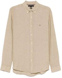 Tommy Hilfiger - Button-Up Hemd Mit Logo-Detail - Lyst