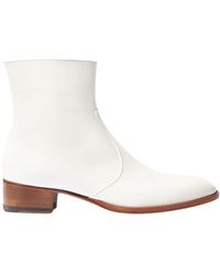SCAROSSO - Warren weiße knöchelstiefel,warren stiefeletten,python ankle boots warren,warren suede stiefeletten - Lyst