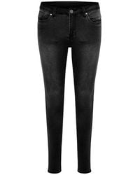 Kaffe - Schwarze Deep Slim-Fit Grace Jeans - Lyst