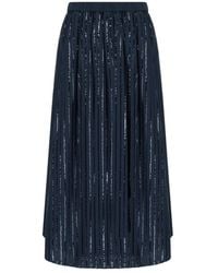 Weekend by Maxmara - Rokken ,Blauw ,Katoen Fiordi Rok - Lyst