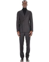 Tagliatore - Kostuums ,Bruin ,Wol Jurken Bruin - Lyst