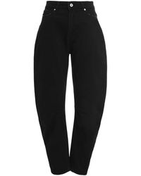 Halfboy - Jeans ,Zwart ,Katoen Tapered Fit Jeans - Lyst