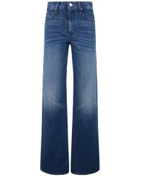 Mother - Jeans ,Blauw ,Katoen The Kick It Jean - Lyst