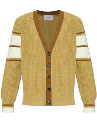 Ami Paris - Truien & Vesten ,Groen ,Wol V-Neck Cardigan - Lyst