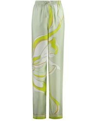 Tory Burch - Elegant Printed Silk Pants For - Lyst