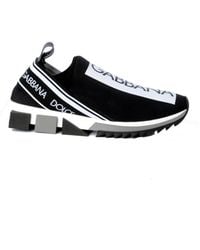 Dolce & Gabbana - Schwarz-weiße Sport-Stretch-Turnschuhe von SORRENTO - Lyst