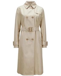 Herno - Jassen ,Bruin ,Katoen Monogram Trenchcoat - Lyst