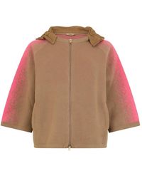 Herno - Hoodies & Sweatvesten ,Katoen Zacht Vest Met Capuchon En Rits - Lyst
