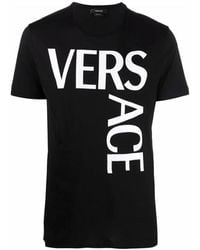 Versace - Logo t-shirt aus baumwolle - Lyst