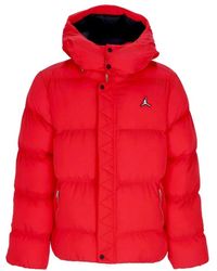 Nike - Chaqueta Acolchada Essentials Statement Para Hombre Rojo Fuego/Negro - Lyst