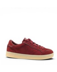 Guess - Schoenen ,Rood ,Leer Sneakers - Lyst