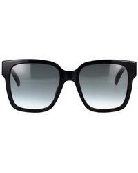 Givenchy - Vierkante Zonnebril Zwart Grijs Verloop - Lyst