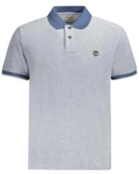 Timberland - Tops ,Blauw ,Katoen Klassiek Passend Poloshirt Met Korte Mouwen - Lyst