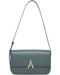 Patrizia Pepe - Schultertasche Aus Glattem Leder Mit Maxi Fly Verschluss - Lyst