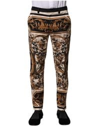 Dolce & Gabbana - Blumenmuster Hose - Lyst
