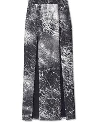 McQueen - Zijden Rok Met Uitsparingen - Lyst