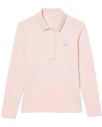 Lacoste - Tops ,Roze ,Katoen L.12.D Polo Met Lange Mouwen - Lyst
