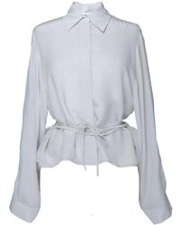 Attic And Barn - Wijd, Lang Shirt Met Verborgen Sluiting - Lyst
