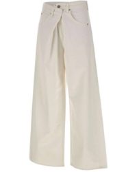 Agolde - Jeans ,Wit ,Katoen Vana Fold Jean - Lyst