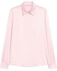 Pennyblack - Overhemden ,Roze ,Satijn Vittoria Shirt - Lyst