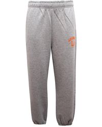 hinnominate - Broeken ,Grijs ,Grijze Melange Trainingsbroeken Met Elastische Taille - Lyst