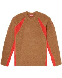 DIESEL - K-Lollo Ribbed-Panel Sweater - Lyst