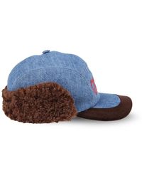 Marni - Denim-Design-Kappe Mit Kontrasteinsatz - Lyst