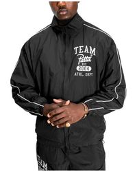 PATTA - Athletic Nylon Track Jacket Zwart - Lyst