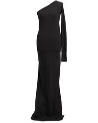 Rick Owens - Schwarzes Ziggy One-Shoulder Kleid - Lyst
