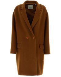 Isabel Marant - Jassen ,Bruin ,Wol Efegozi Jas - Lyst